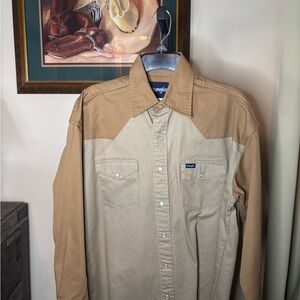 Wrangler Tan Western Shirt